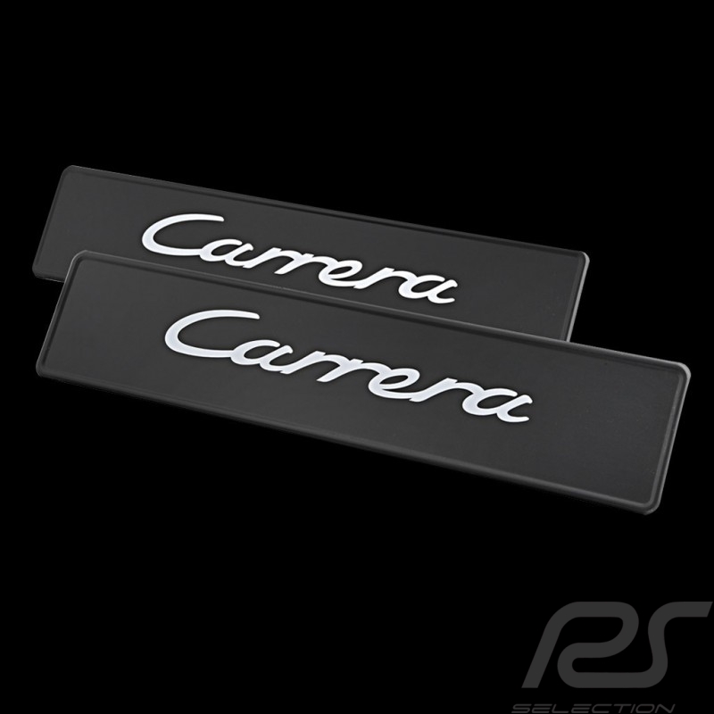 Plaque d’immatriculation Porsche Carrera Noir / Blanc PCG70191110 license plate Kennzeichenschild