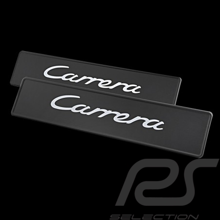 Porsche Kennzeichenschild für Carrera Schwarz / Weiß PCG70191110