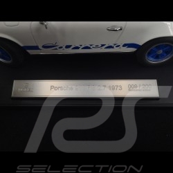 Porsche 911 2.7 Carrera RS 1973 weiß / Blaue Streifen Kopieren n° 9 / 200 1/18 Norev 187637