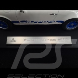 Porsche 911 2.7 Carrera RS 1973 blanche / bandes bleues exemplaire n° 12 / 200 1/18 Norev 187637