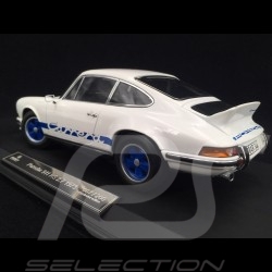 Porsche 911 2.7 Carrera RS 1973 blanche / bandes bleues exemplaire n° 8 / 200 1/18 Norev 187637