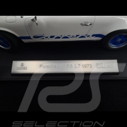 Porsche 911 2.7 Carrera RS 1973 white / blue stripes copy n° 10 / 200 1/18 Norev 187637