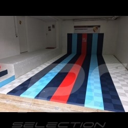 Garage floor tiles Premium quality Navy blue Pantone295C German-made - 20 years warranty - Set of 6 tiles of 40 x 40 cm