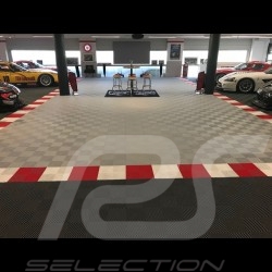 Garage floor tiles Premium quality Colour Black RAL9004 German-made - 20 years warranty - Set of 6 tiles of 40 x 40 cm