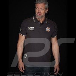 Gulf Le Mans victory Vintage Polo Charcoal grey - men