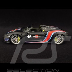 Porsche 918 Spyder 2015 n° 15 Matt-schwarz Martini racing Weissach Package Nürburgring Rekord 2013 1/18 Minichamps 110062445