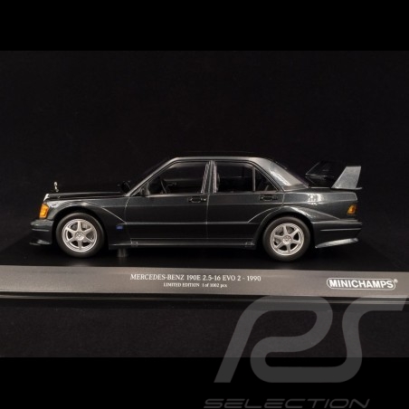 Mercedes 190E 2.5-16 EVO 2 1990 bleu noir 1/18 Minichamps 155036100