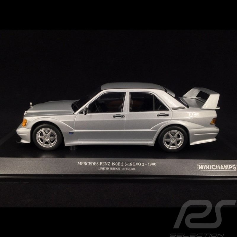 Mercedes 190E 2.5-16 EVO 2 1990 silver 1/18 Minichamps 155036101