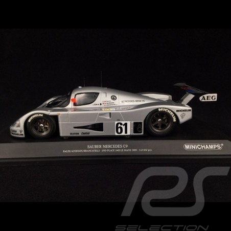 Sauber Mercedes C9 n° 61 Platz 2 Le Mans 1989 1/18 Minichamps 155893561