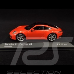 Porsche 911 Carrera 4S type 992 2019 lava orange 1/43 Minichamps 413069338