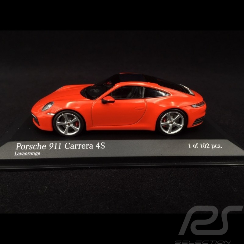 Porsche 911 Carrera 4S type 992 2019 orange fusion 1/43 Minichamps 413069338 lava orange lavaorange