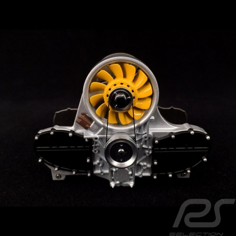 Porte-lettres Moteur Porsche Flat 6 Jaune Autoart 45576