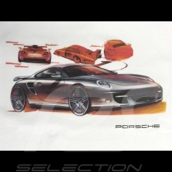 T-shirt Porsche 911 drawing white Porsche WAP918K0SR - men