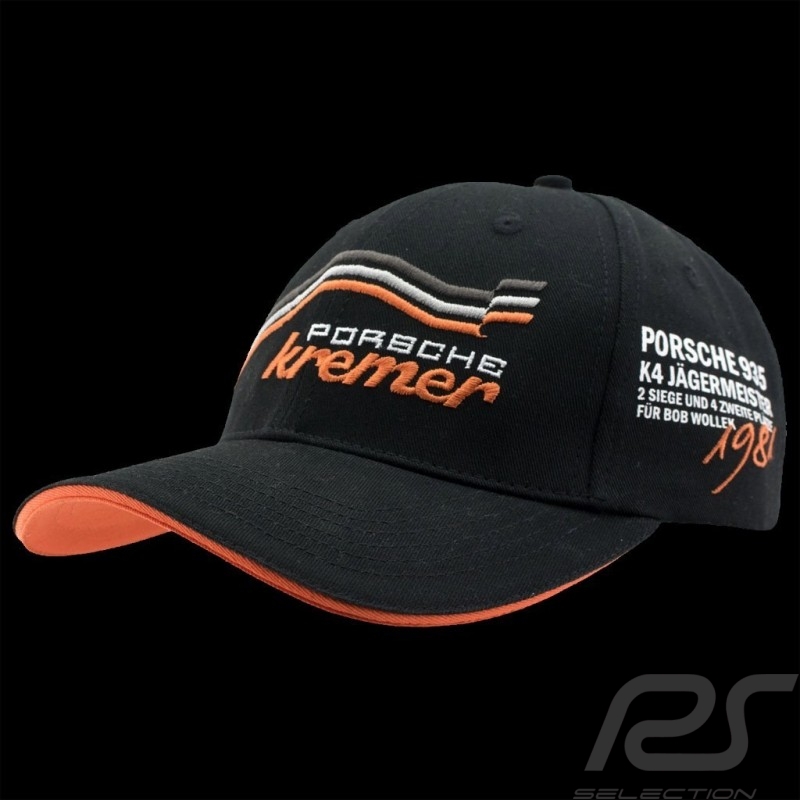 Casquette Porsche Kremer Racing noire / orange Porsche 935 K4 n° 52 hat cap