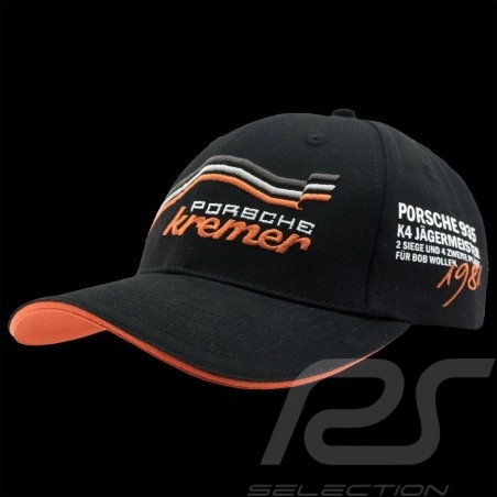 Casquette Porsche Kremer Racing noire / orange Porsche 935 K4 n° 52 hat cap