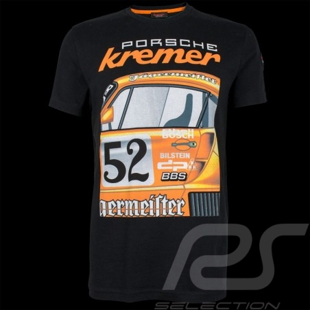 Porsche T-shirt Kremer Racing Porsche 935 K4 n° 52 Jägermeister Schwarz - Herren