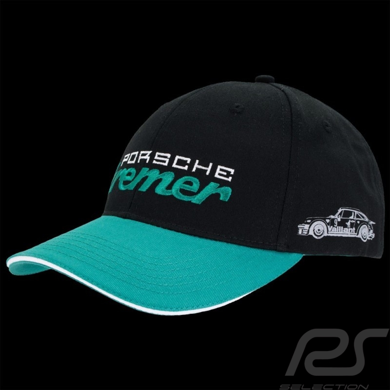 Casquette Hat Cap Kappe Porsche Kremer Racing Porsche 911 Carrera No. 9 noire / verte