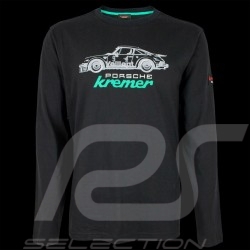T-shirt Porsche Kremer Racing Porsche 911 Carrera n° 9 Noir Manches longues Long sleeves Lange Armel  - homme