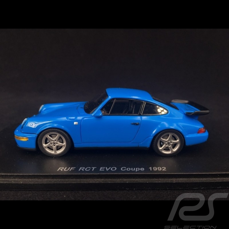 Porsche 911 RUF RCT EVO Coupé 1992 blue 1/43 Spark S0735