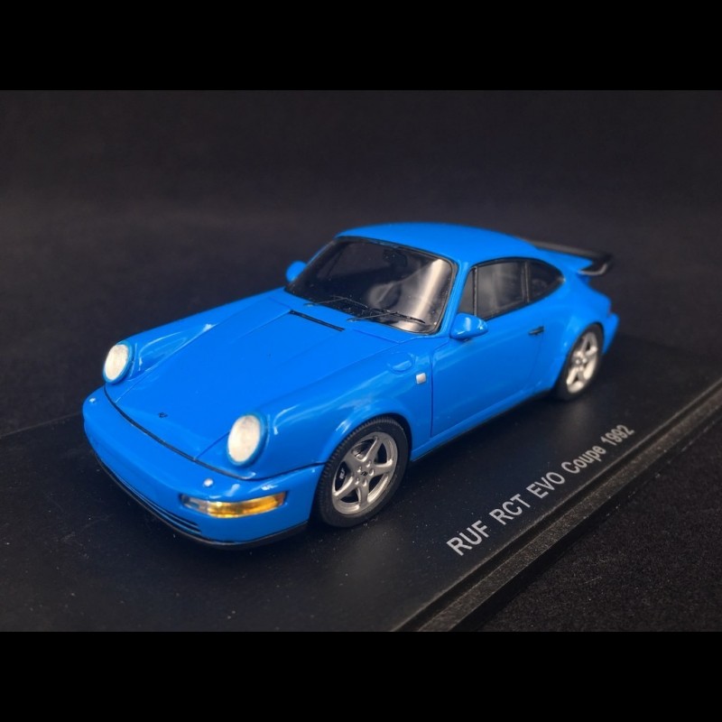 Porsche 911 RUF RCT EVO Coupé 1992 blue 1/43 Spark S0735