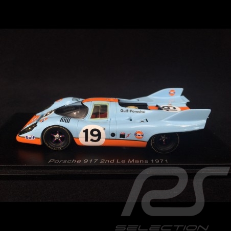 Porsche 917K n° 19 Gulf 2nd Le Mans 1971 1/43 Spark S0916