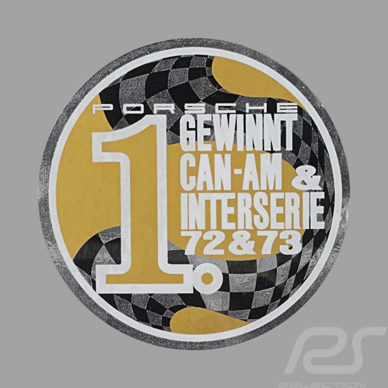 Sticker Porsche Gewinnt Can-Am &amp; Interseries 72-73 for the inside 