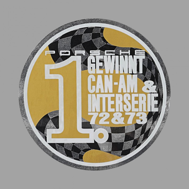 Sticker Porsche Gewinnt Can-Am &amp; Interseries 72-73 for the inside 