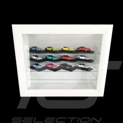 Wall showcase for 8 to 60 Porsche models scale 1/43 1/24 1/18