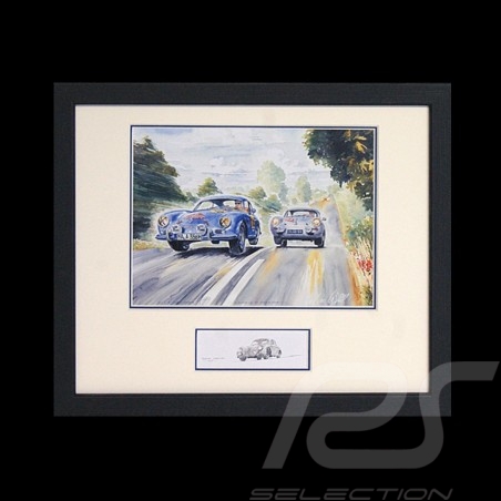 Porsche 804 Grosser Preis von Frankreich reproduction d'une affiche originale de Erich Strenger