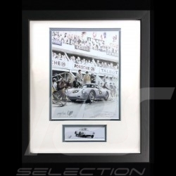 Porsche 804 Grosser Preis von Frankreich reproduction d'une affiche originale de Erich Strenger