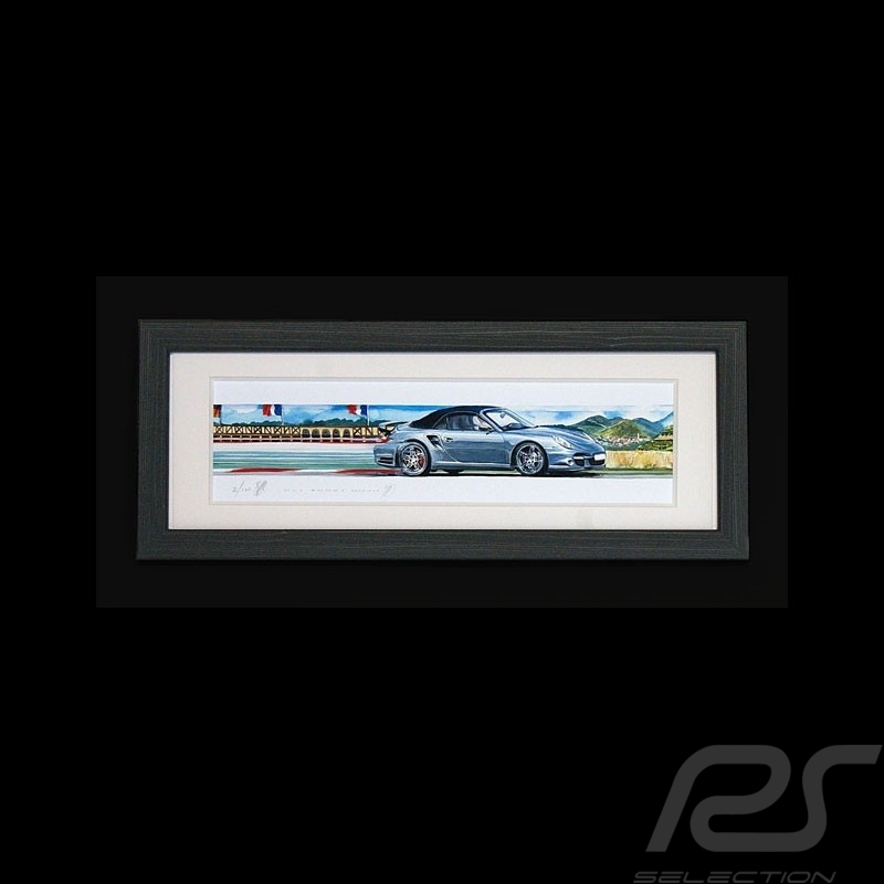 Porsche 804 Grosser Preis von Frankreich reproduction d'une affiche originale de Erich Strenger