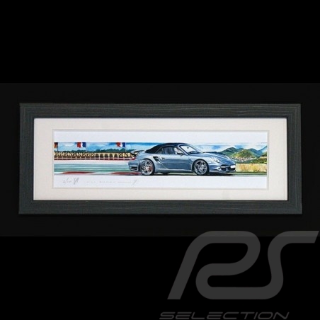 Porsche 804 Grosser Preis von Frankreich reproduction d'une affiche originale de Erich Strenger
