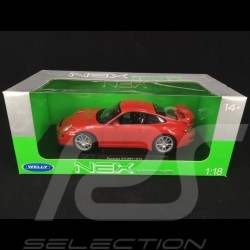 Porsche 911 GT3 type 997 2007 Guards red 1/18 Welly 18024R