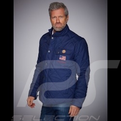 Veste Gulf Steve McQueen matelassée bleu marine Jacket Jacke homme