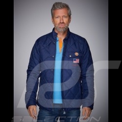 Veste Gulf Steve McQueen matelassée bleu marine Jacket Jacke homme