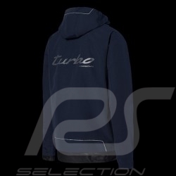 Veste Jacket Jacke Porsche à capuche coupe-vent Turbo Collection Bleu marine WAP217LTRB - homme
