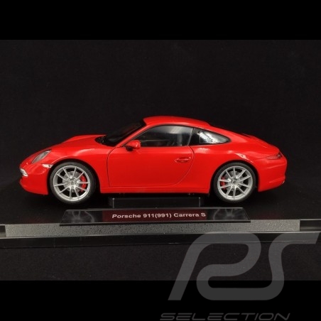 Porsche 911 Carrera S type 991 2012 rouge Indien 1/18 Welly 18047W