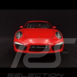 Porsche 911 Carrera S type 991 2012 Guards red 1/18 Welly 18047W