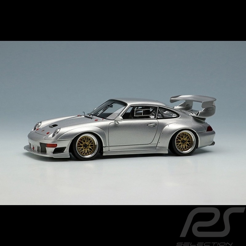 Porsche 911 GT2 EVO typ 993 1996 silber 1/43 Make Up Vision VM130B