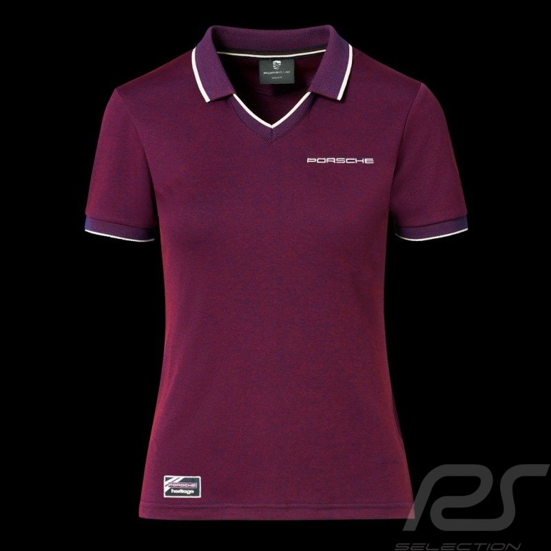 Porsche Polo shirt 911 Heritage Collection 992 Targa 4S Bordeaux red WAP321LHRT - women