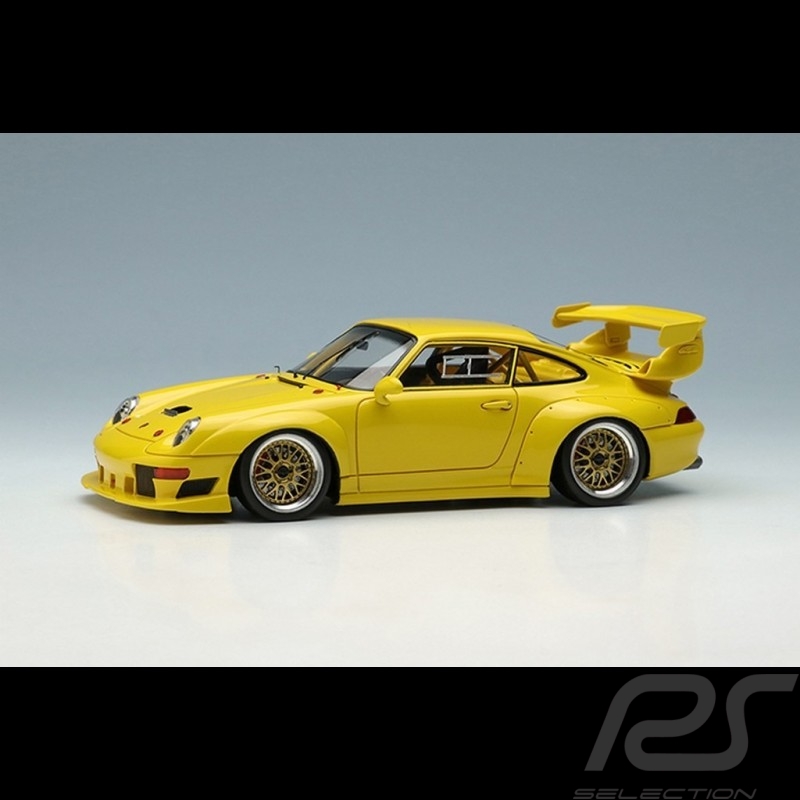 Porsche 911 GT2 EVO type 993 1996 jaune vitesse 1/43 Make Up Vision VM130D