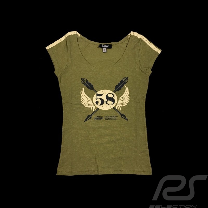 T-shirt 58 Staff Style Vintage kaki - femme