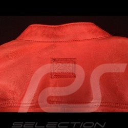 Leather jacket 24h Le Mans 66 Mulsanne Red - men