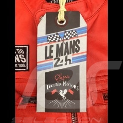 Lederjacke 24h Le Mans 66 Mulsanne Rot - Herren