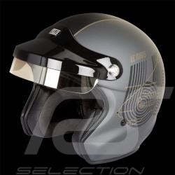 Casque de course vintage trois rayures