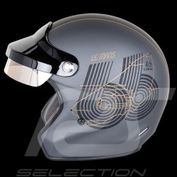 Casque de course vintage trois rayures