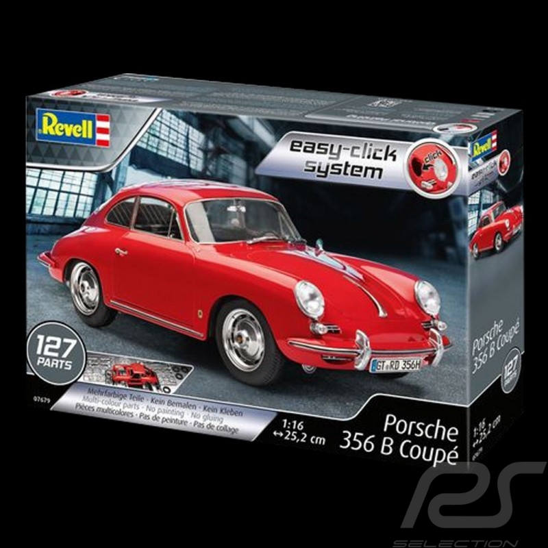 Kit kleberfreie Montage Porsche 356 B 1959 rot 1/16 Revell 07679