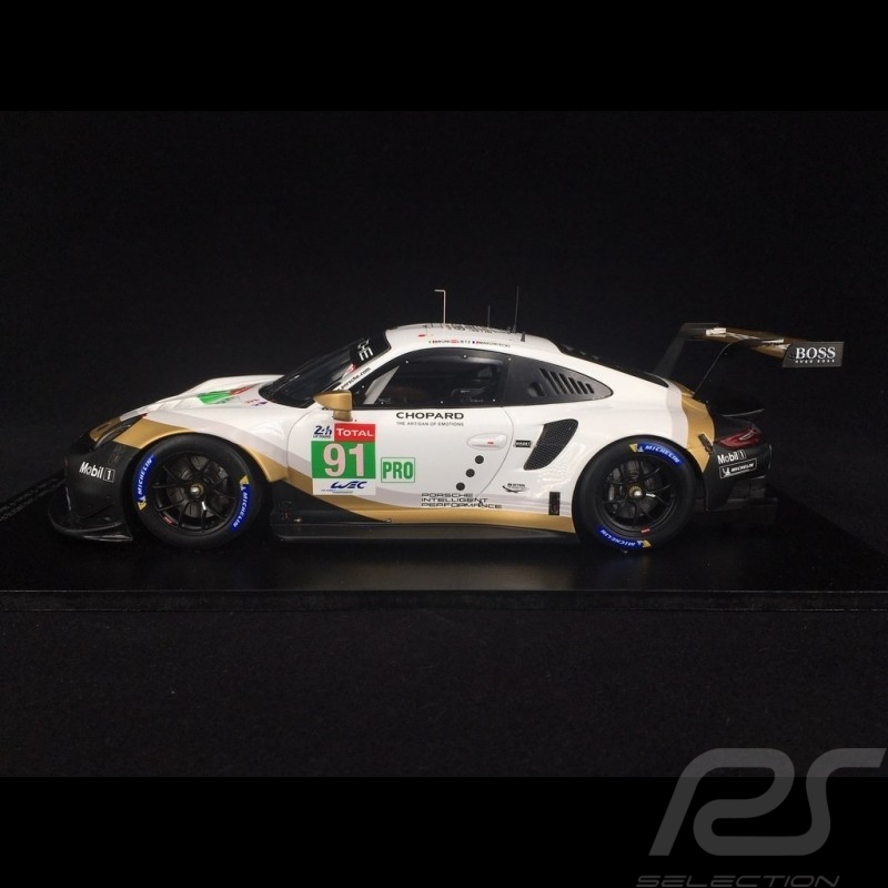 Porsche 911 RSR type 991 n° 91 2ème LMGTE Pro Class Le Mans 2019 1/18 Spark 18S434