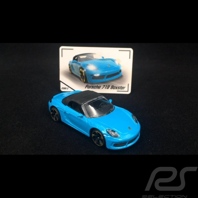 Majorette Porsche 718 Boxster Blue  with Black Roof 1/58 209G Free Display Box