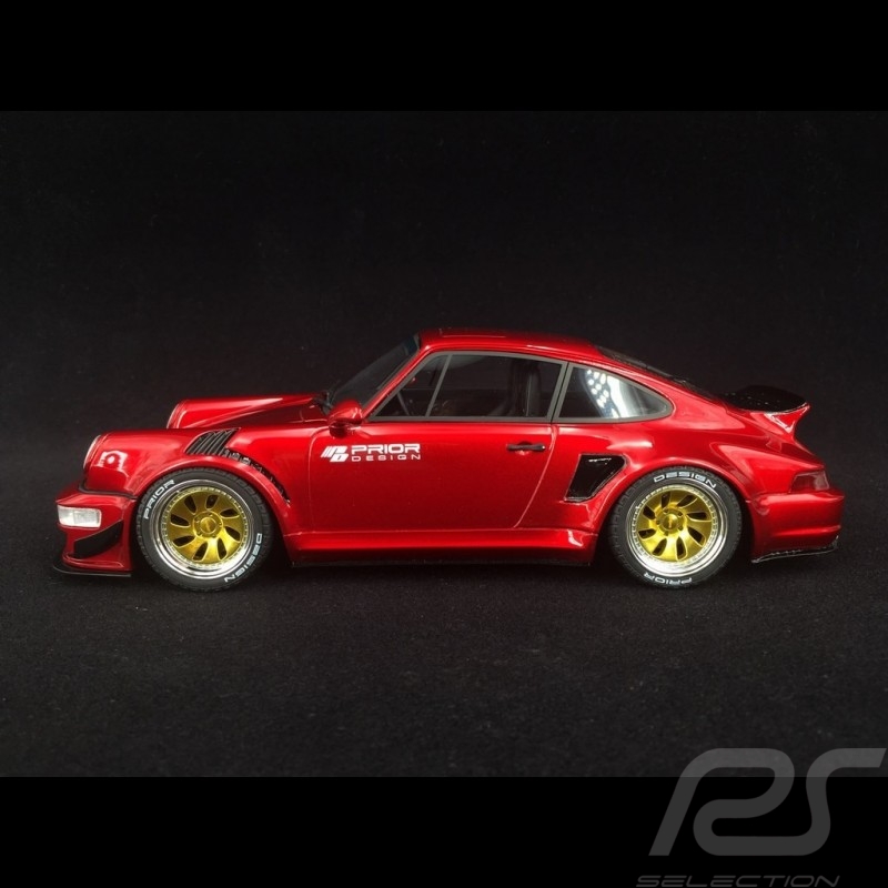 Porsche 911 type 964 Prior Design custom widebody rouge 1/18 GT Spirit GT277